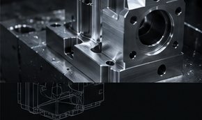 試作用に削り出されたブロック形状の部品